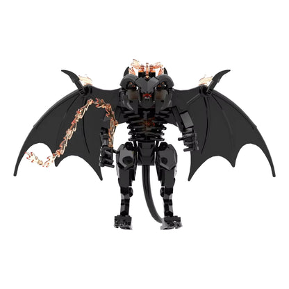 Balrog of Moria The Lord of the Rings Figure  Building Blocks 215 pcs Interlocking Set PVC 6"