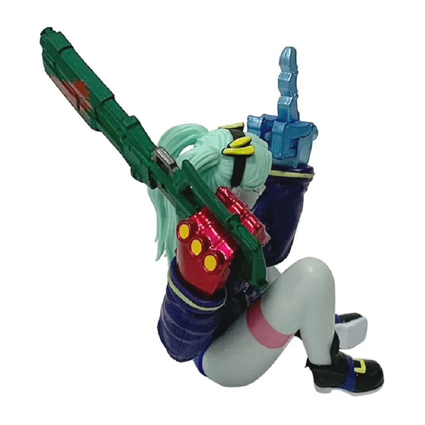 Rebecca Sitting Cyberpunk Edgerunners Anime Figure Model Statue PVC 4" [Boxed]