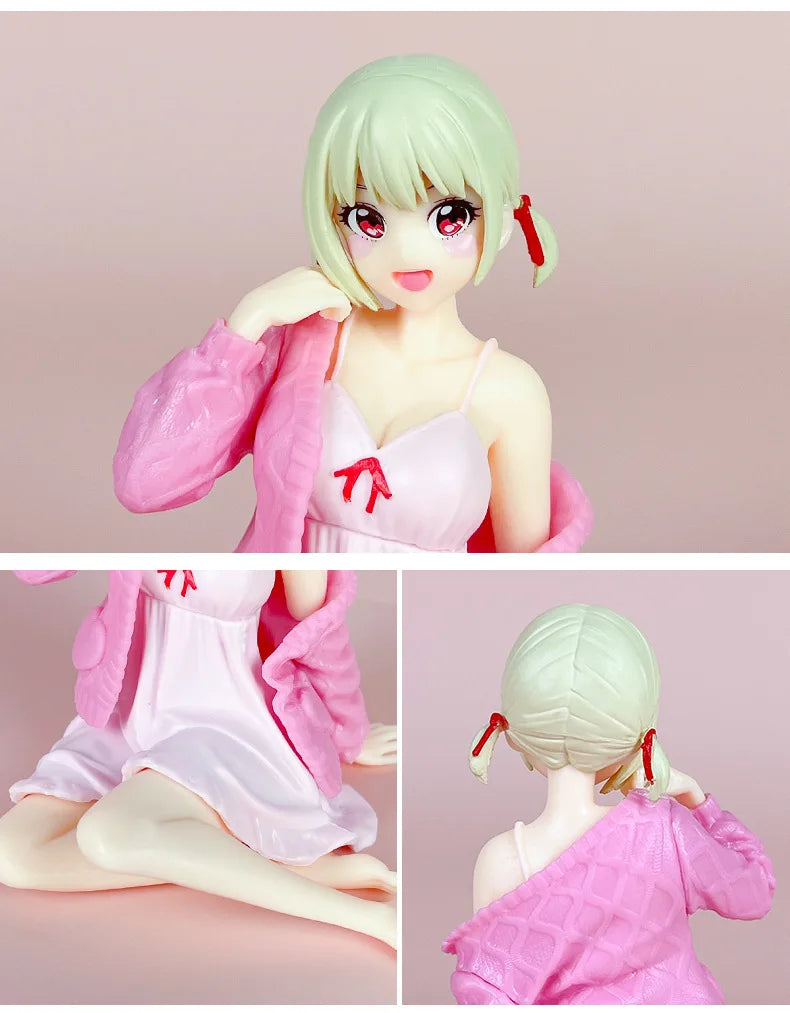 Chisato Nishikigi Sleepwear Lycoris Recoil Anime Figure Model PVC 4" [No Box]