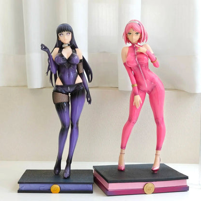 Hinata Hyuga and Sakura Haruno Rave Ver. Shippuden Anime Figure PVC 11.8" [Adult Collectible]
