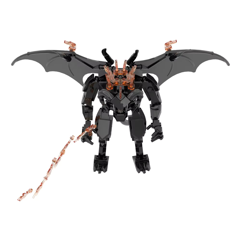 Balrog of Moria The Lord of the Rings Figure  Building Blocks 215 pcs Interlocking Set PVC 6"