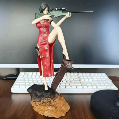 Ada Wong and Leon Scott Kennedy Resident Evil Collectible Figure Model Statue PVC [No Box]