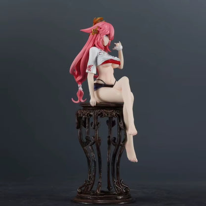 Yae Miko Summer Style Ver. Genshin Impact Anime Figure Model Statue PVC 9" [Adult Collectible]
