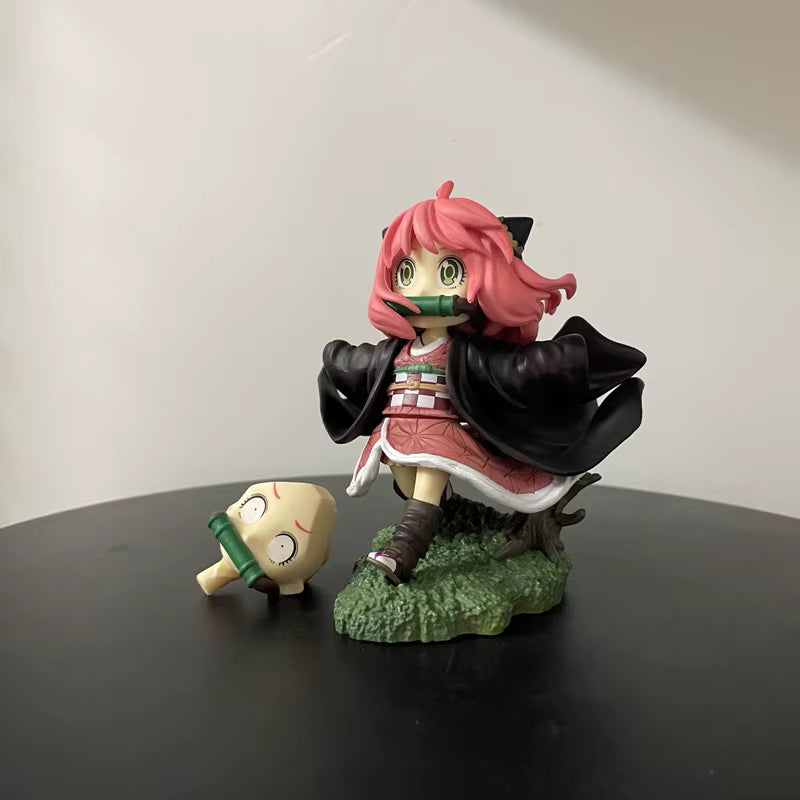 Spy x Family x Demon Slayer: Anya Forger Nezuko Cosplay Ver. Non-Scale Figure
