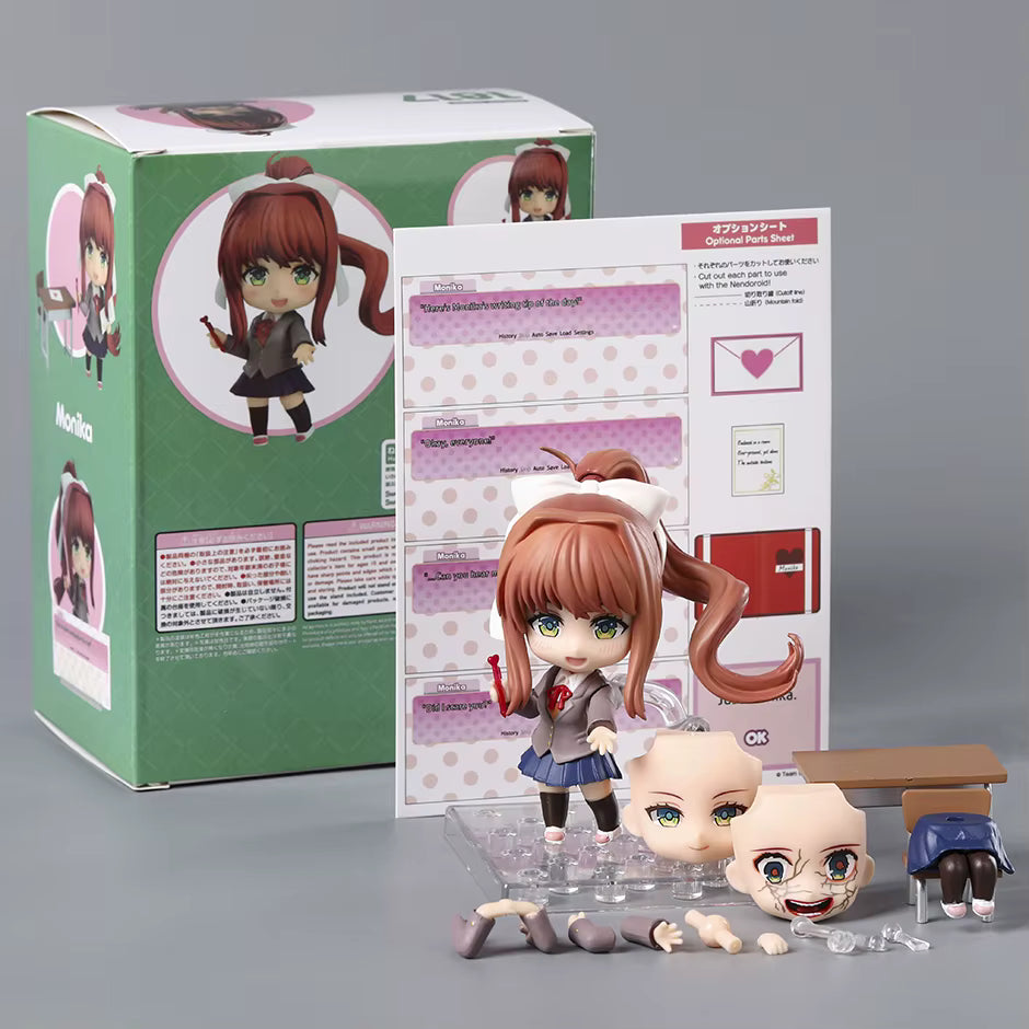 Doki Doki Literature Club!: Monika Adjustable Chibi Ver. Non-Scale Figure