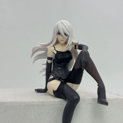 YoRHa Type a No.2 Sitting NieR: Automata Video Game Figure Noodle Stopper PVC 4" [No Box]