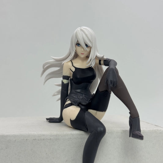 YoRHa Type a No.2 Sitting NieR: Automata Video Game Figure Noodle Stopper PVC 4" [No Box]