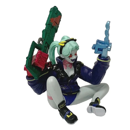 Rebecca Sitting Cyberpunk Edgerunners Anime Figure Model Statue PVC 4" [Boxed]