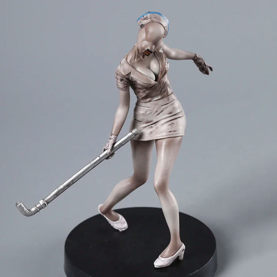 Pyramid Head and Dark Nurse Silent Hill Horror Movie Monster Figure Statue Model PVC [Boxed]
