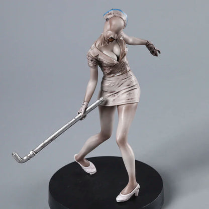 Pyramid Head and Dark Nurse Silent Hill Horror Movie Monster Figure Statue Model PVC [Boxed]