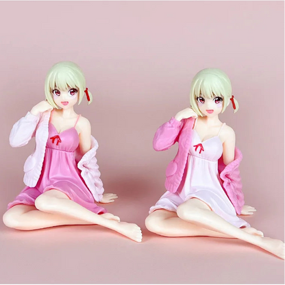 Chisato Nishikigi Sleepwear Lycoris Recoil Anime Figure Model PVC 4" [No Box]