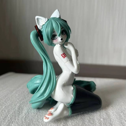 Hatsune Miku Furry Ver. Virtual Idol Anime Figure Model Statue PVC 5" [Adult Collectible]
