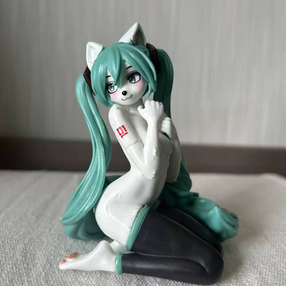 Hatsune Miku Furry Ver. Virtual Idol Anime Figure Model Statue PVC 5" [Adult Collectible]