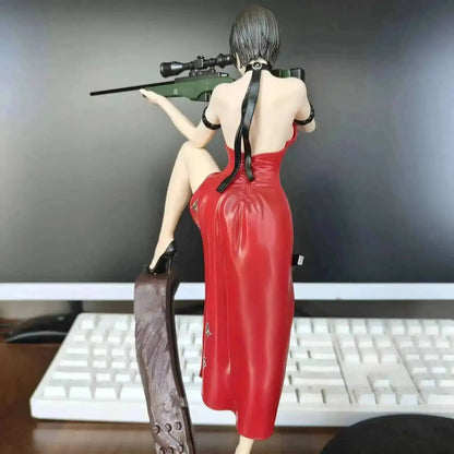 Ada Wong and Leon Scott Kennedy Resident Evil Collectible Figure Model Statue PVC [No Box]