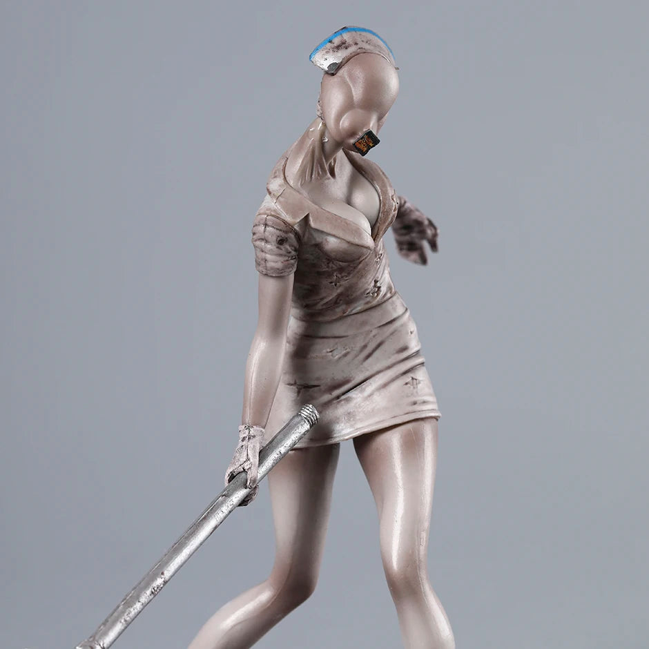 Pyramid Head and Dark Nurse Silent Hill Horror Movie Monster Figure Statue Model PVC [Boxed]