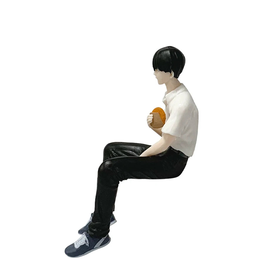 Tsujinaka & Hikaru Sitting The Summer Hikaru Died Desktop Anime Figure Model PVC 5" [Boxed]