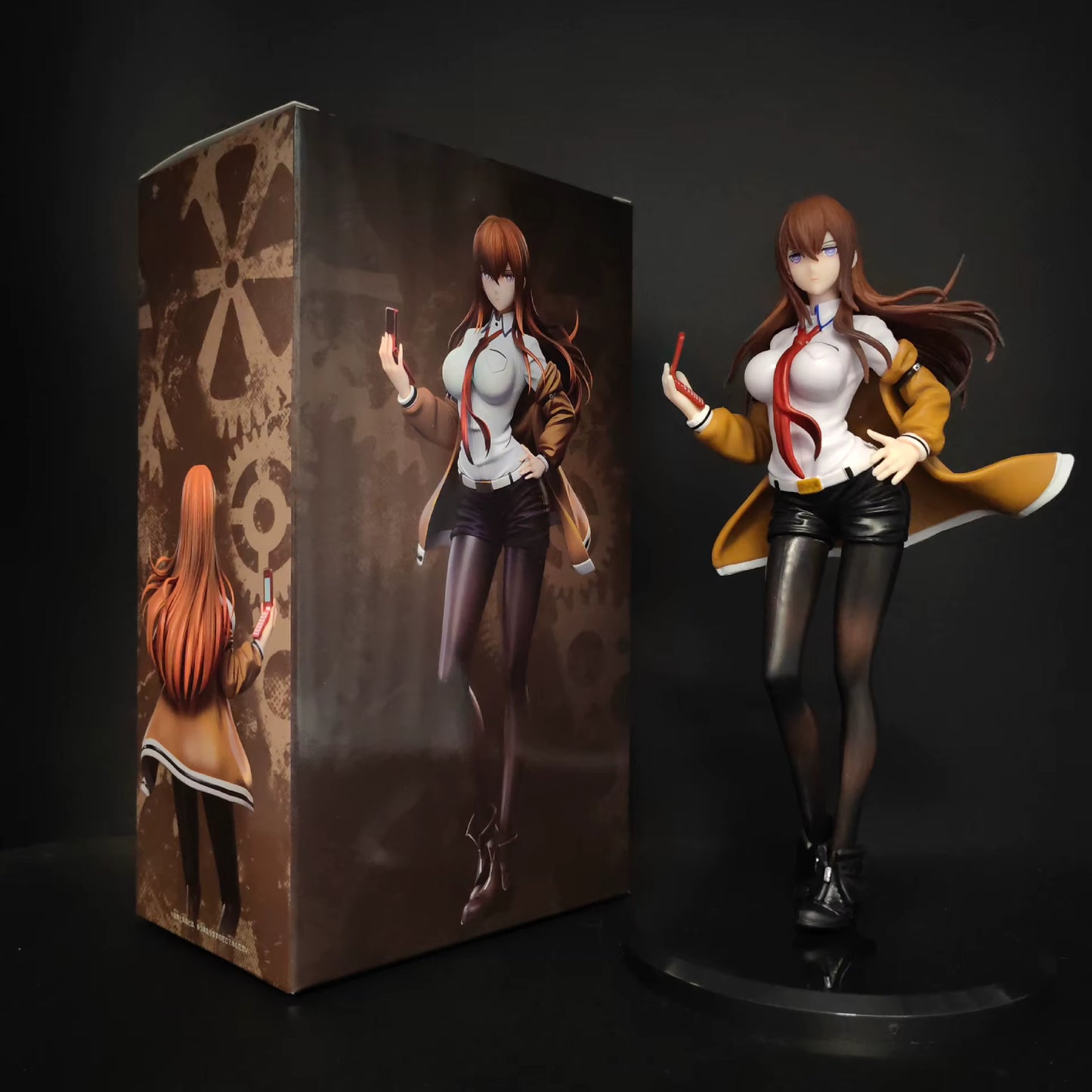 Kurisu Makise School Uniform Steins;Gate Anime Figure Model Statue PVC 8.5" [Boxed]