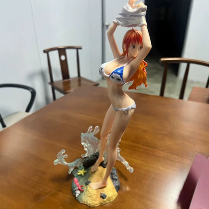 Nami Swimsuit One Piece Anime Figure Model Statue PVC 13" [No Box]