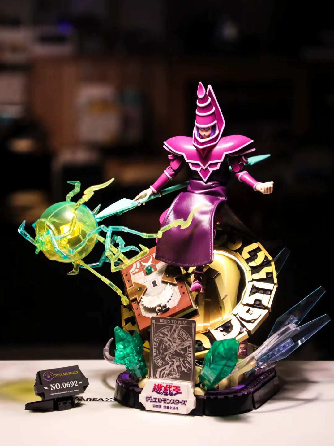 Dark Magician Yu-Gi-Oh! Anime Action Figure PVC 14" [No Box : Lego Compatible ]