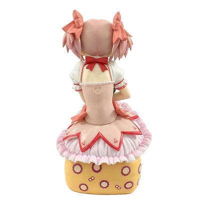 Madoka Kaname Sitting Puella Magi Madoka Magica Anime Figure Model PVC 5.8" [Boxed]