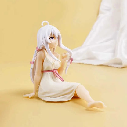 Elaina Pajamas Wandering Witch Anime Adorable Kawaii Desktop Figure 3.5" [No Box]