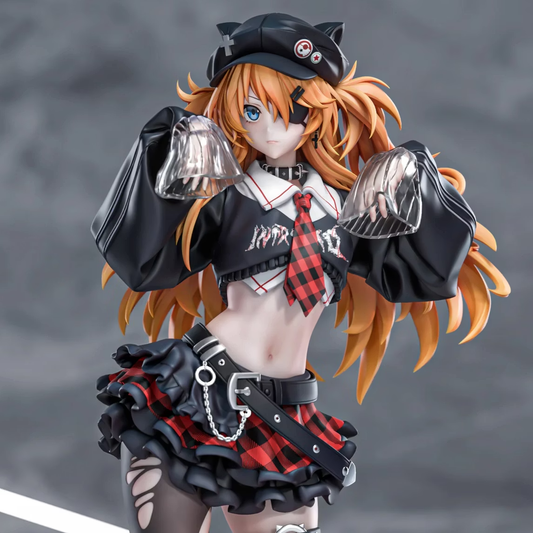 Asuka Gothic Neon Genesis Evangelion Anime Kawaii Figure PVC 9.2" [Boxed]