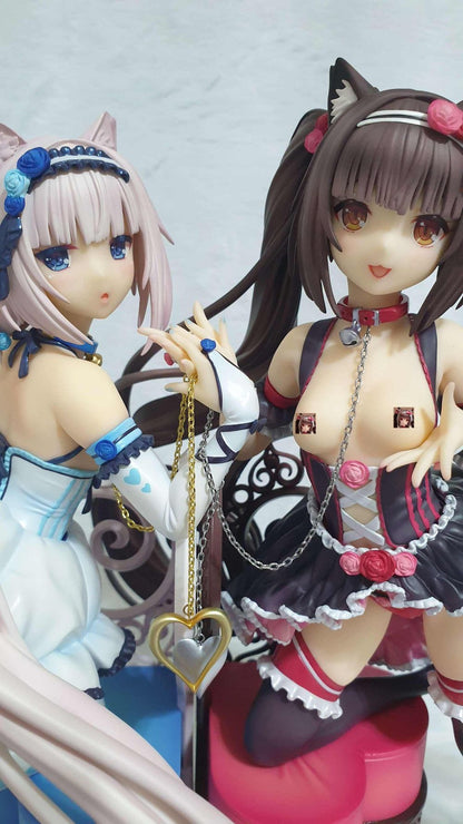 Chocola & Vanilla Lingerie Maid Nekopara Cast Off Anime Figure Model PVC 9.4" [Adult Collectible]