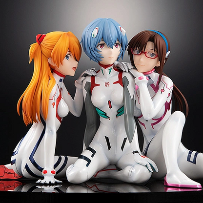 Rebuild of Evangelion: Asuka, Rei & Mari White Plugsuit Ver. Non-Scale Figure Set