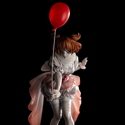 Female Pennywise The Clown Collectible Scary Parody Horror Figure Model Statue PVC 7" [Boxed]