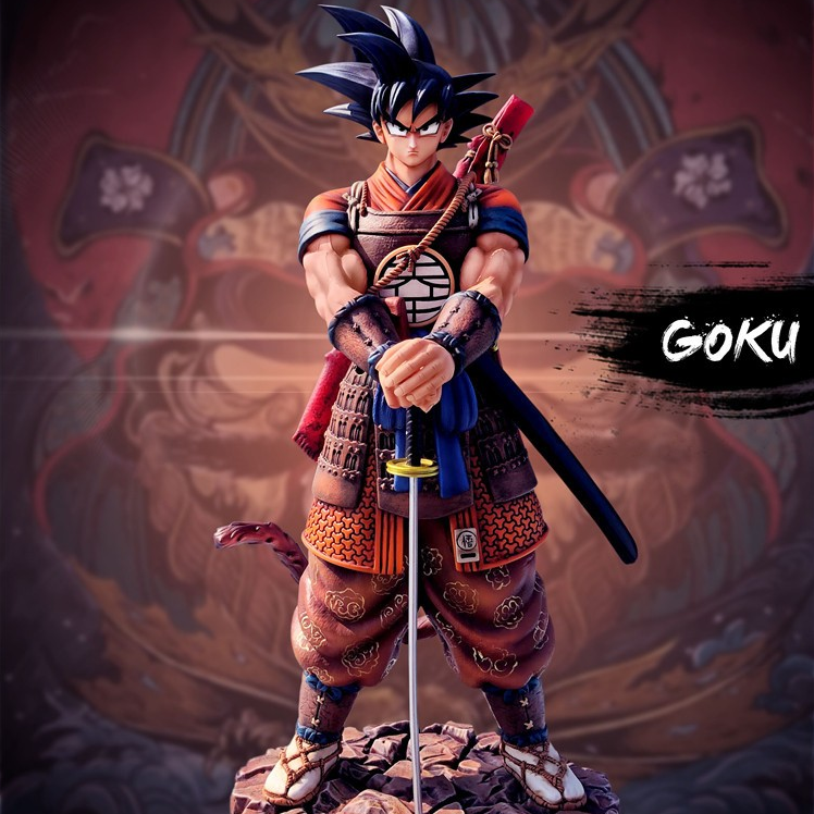 Goku Samurai Ver. Dragon Ball Z Collectible Anime Figure Model Statue PVC 8" [Boxed]