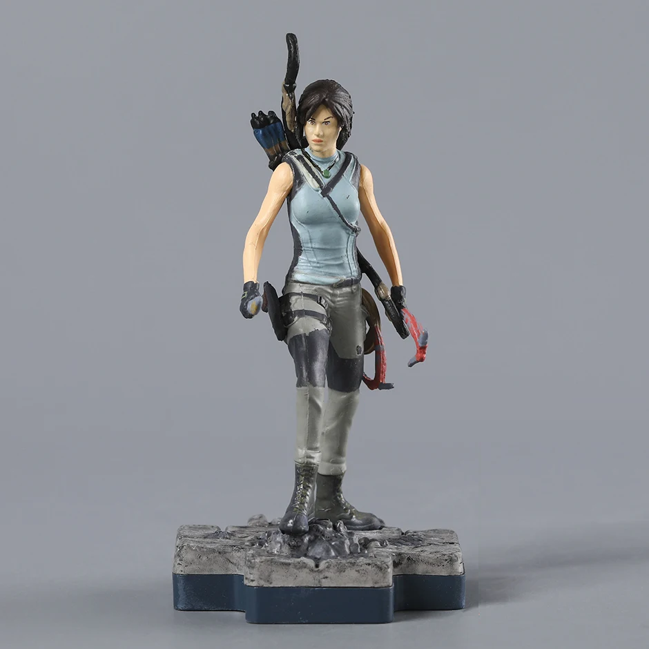 Lara Croft Tomb Raider Video Game Movie Figure Model Statue PVC 4" [Boxed]