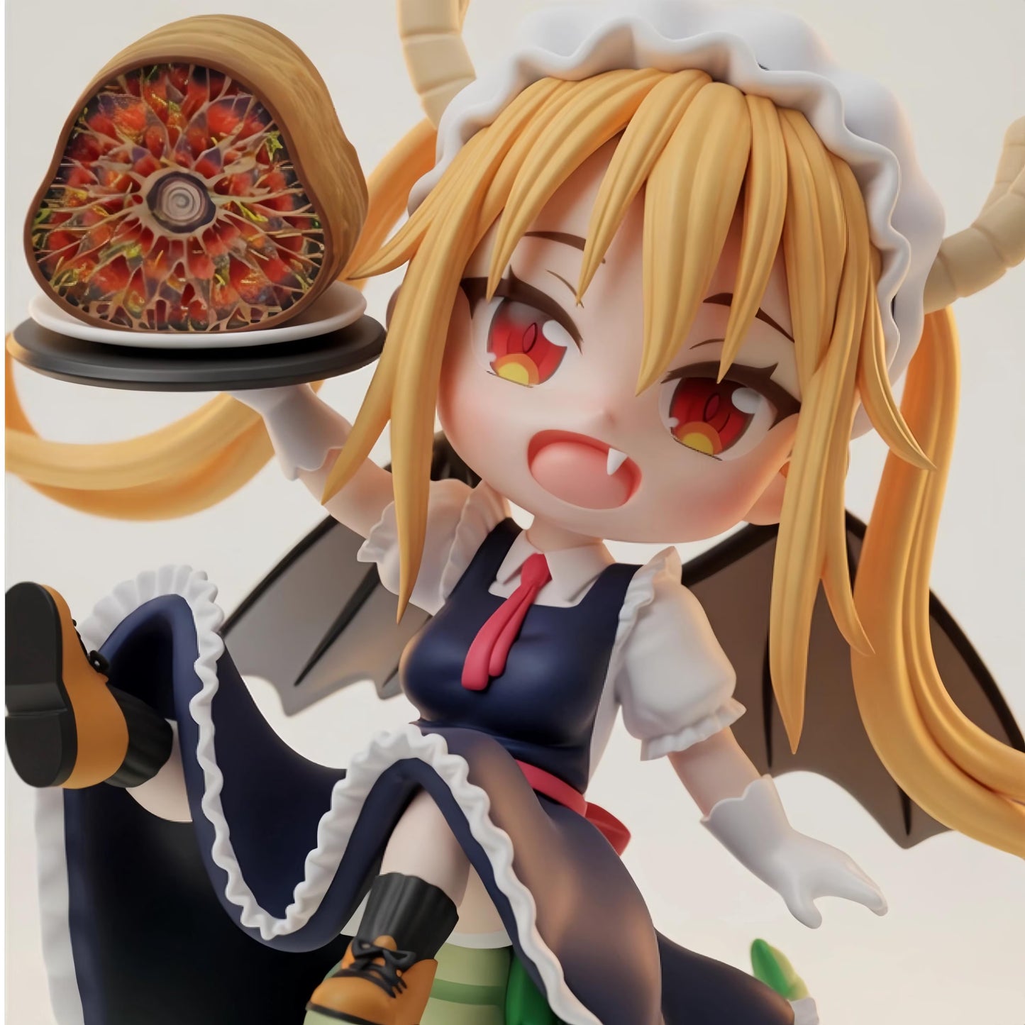 Tohru Serving Miss Kobayashi's Dragon Maid Anime Figure Model PVC 6" [No Box]