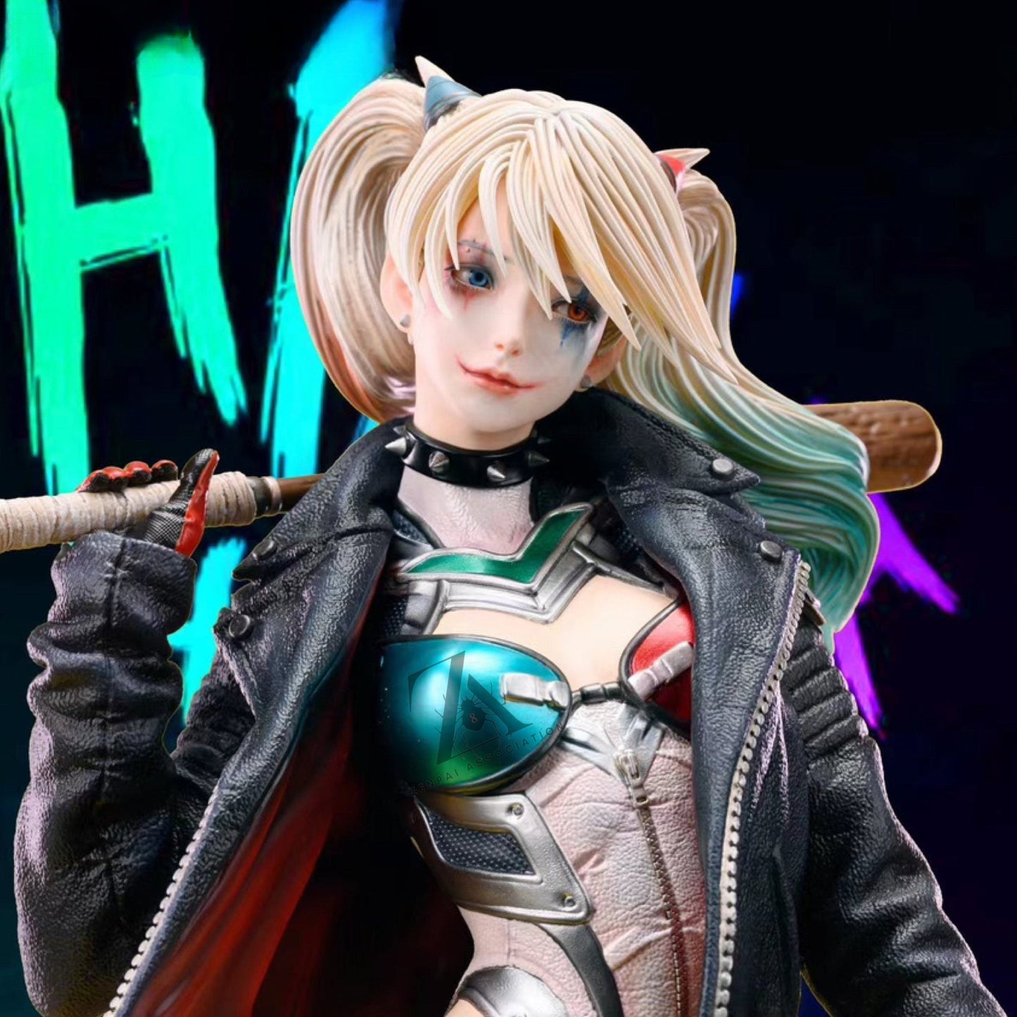 Harley Quinn DC Comics Neon Genesis Evangelion Crossover Anime Figure PVC 13" [No Box]