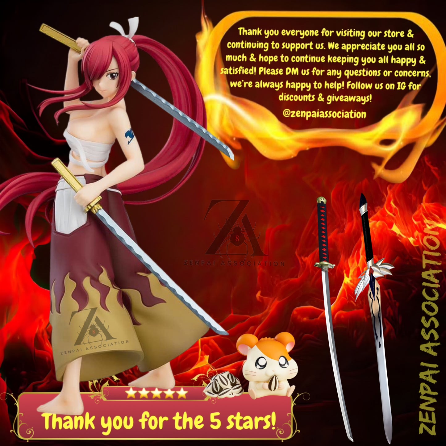 Kyojuro Flame Breathing Demon Slayer Anime Adjustable Figure PVC 5.5" [Boxed]