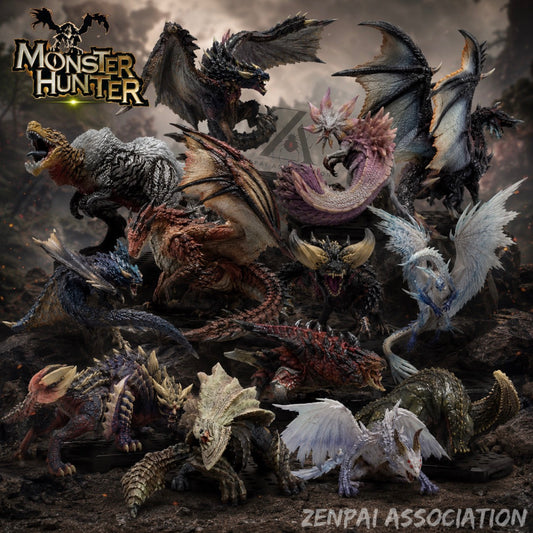 Monster Hunter Tabletop Collectible Figure Model Statues PVC 3 - 4.5" [No Box]