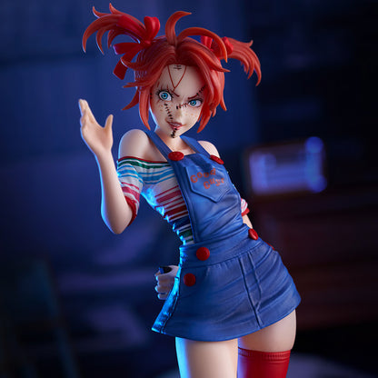 Female Chucky Collectible Scary Parody Horror Figure Model Statue PVC 7" [No Box]