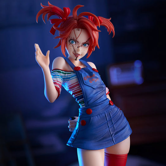 Female Chucky Collectible Scary Parody Horror Figure Model Statue PVC 7" [No Box]