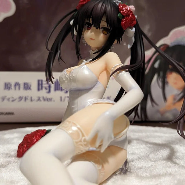 Kurumi Tokisaki Wedding Dress Date A Live Anime Figure Model Statue PVC 3.5" [Adult Collectible]