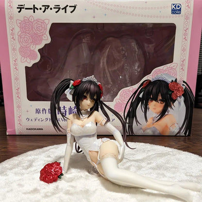 Kurumi Tokisaki Wedding Dress Date A Live Anime Figure Model Statue PVC 3.5" [Adult Collectible]