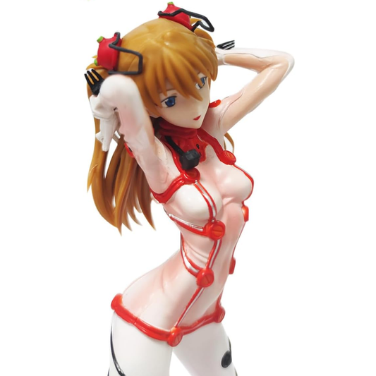 Rebuild of Evangelion: Asuka Sohryu White Plug Suit Ver. 1/8 Scale Figure