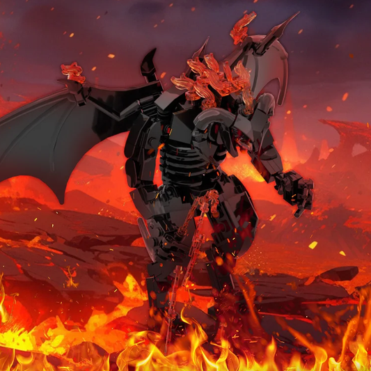 Balrog of Moria The Lord of the Rings Figure  Building Blocks 215 pcs Interlocking Set PVC 6"