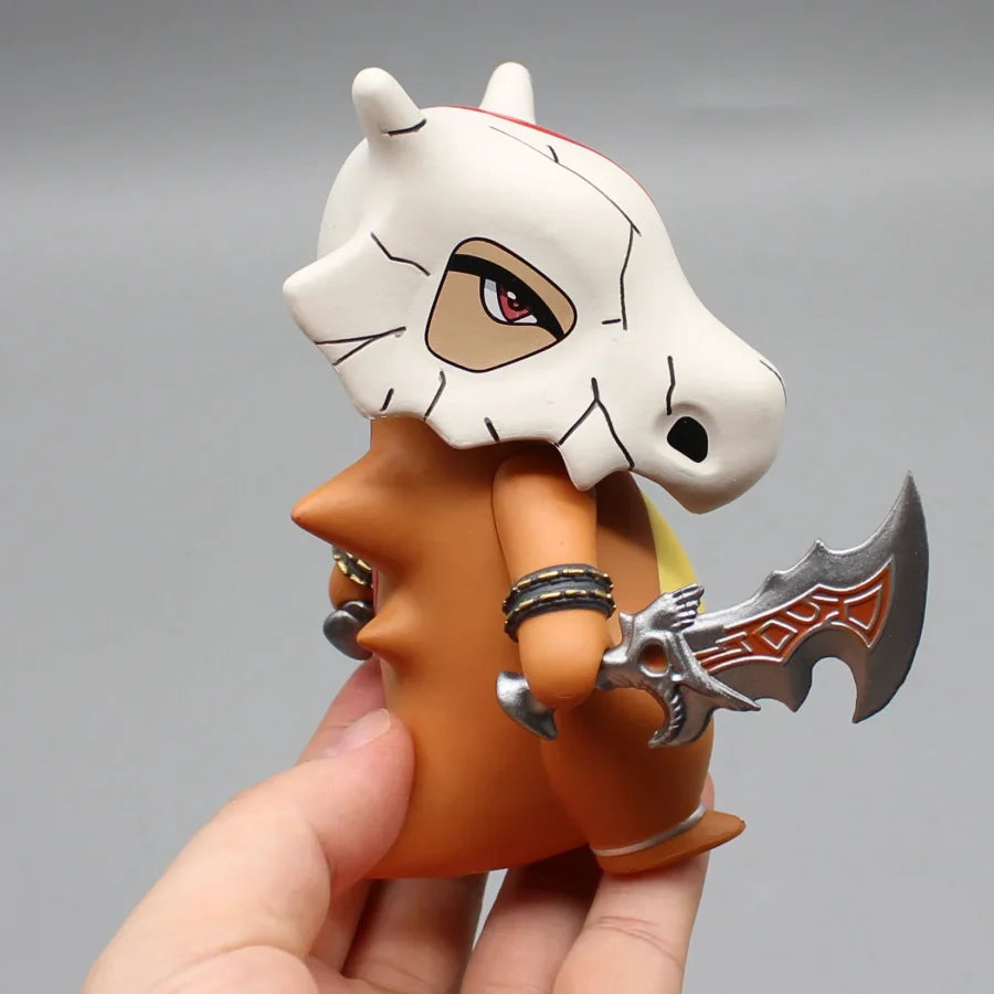 Cubone Crossover Kratos God of War Anime Action Figure 4.7  in PVC [Boxed]
