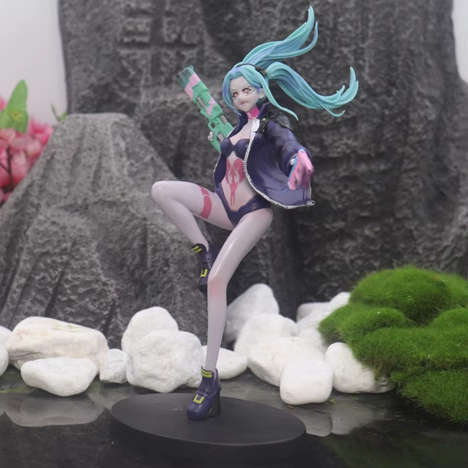 Rebecca The Destroyer Cyberpunk Edgerunners Popular Anime Figure PVC 9" [Boxed]