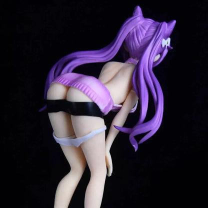 Keqing Neko Genshin Impact RPG Cast Off Anime Figure PVC 7" [No Box] *Adult Collectible*