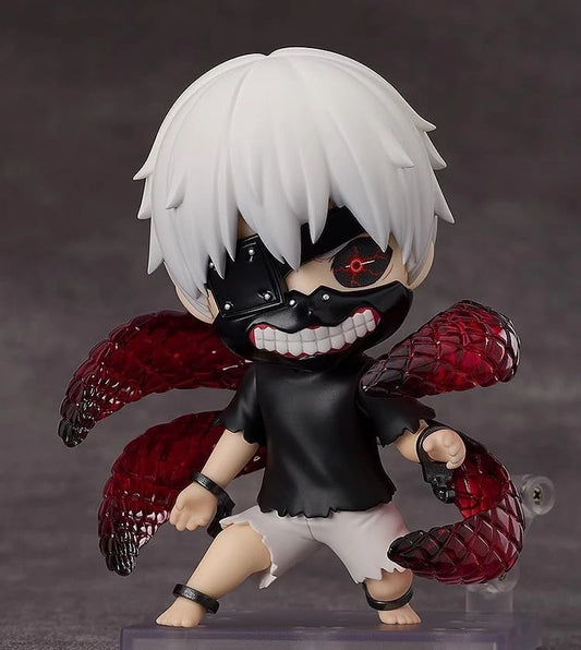 Kaneki Ken Tokyo Ghoul Anime Adjustable Kawaii Chibi Figurine PVC 3.9" [Boxed]