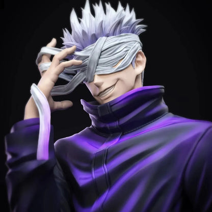 Satoru Gojo Blindfold Jujutsu Kaisen Anime Figure Model Statue PVC 12" [Boxed]
