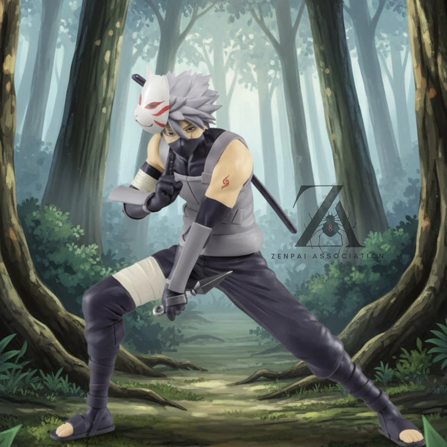 Kakashi Hatake ANBU Naruto Anime Collectible Action Figure PVC 6" [No Box]