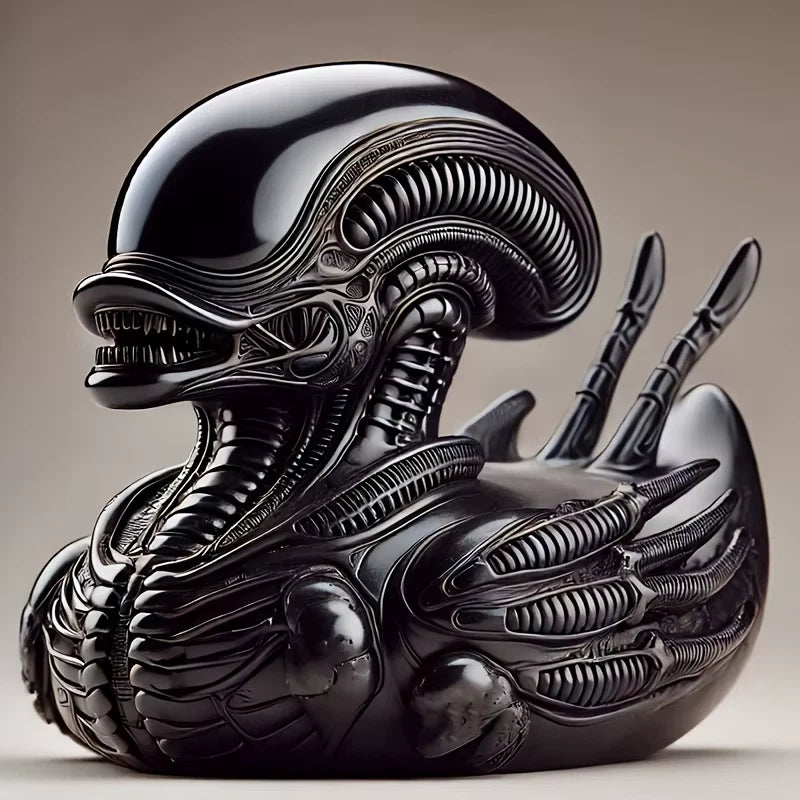 Alien Duck Xenomorph Parody Funny Desktop Statue Figurine Resin 2.7 in [Boxed]