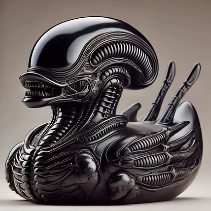 Alien Duck Xenomorph Parody Funny Desktop Statue Figurine Resin 2.7 in [Boxed]
