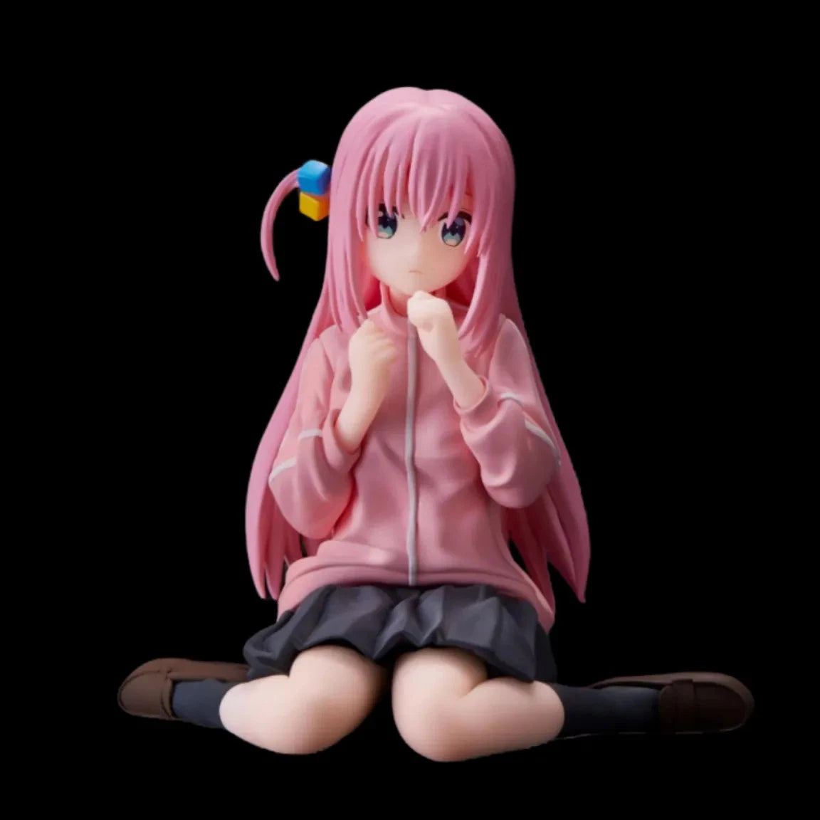 Hitori Gotoh Sitting Bocchi the Rock! Anime Kawaii Figurine PVC 3" [Boxed]